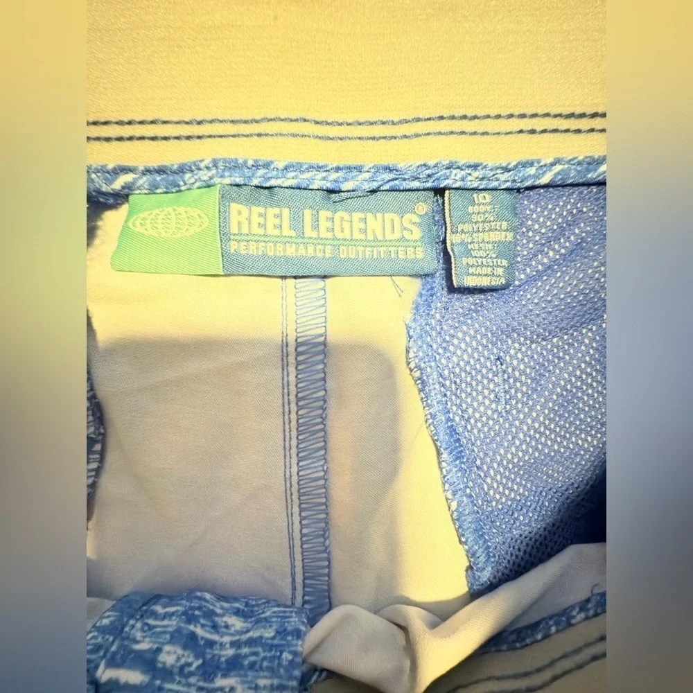 Reel Legends Light Blue Textured Men's Shorts